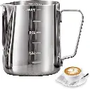 Stainless Steel Milk Frothing Pitcher Espresso Coffee Barista Craft Latte Cappuccino Milk Cream Cup Frothing Jug Pitcher 550ml